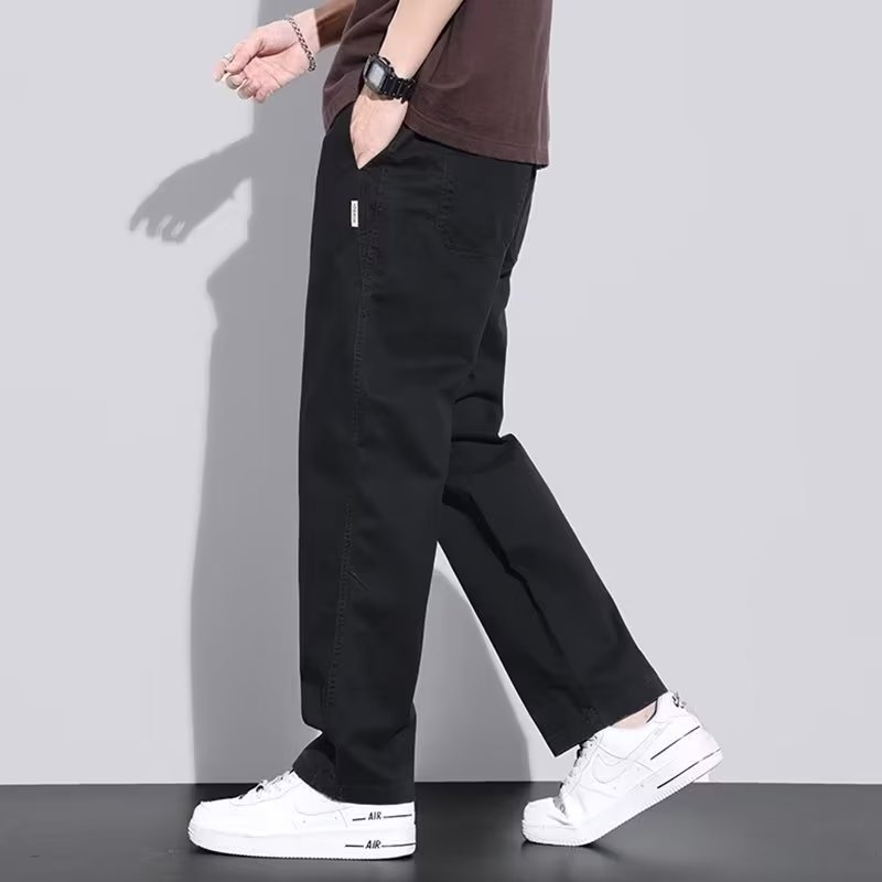 Free Shipping 2026 Men's American Relaxed Fit Cargo Pants, Plus Size Straight Leg Trousers for Autumn Winter, Casual Outdoor Utility Pants