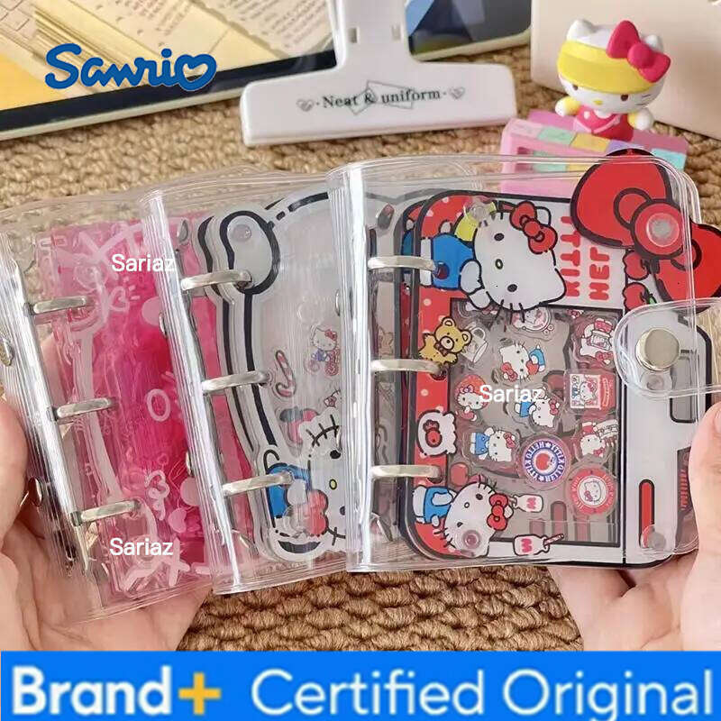 Sanrio Hello Kitty Shaker Small Album Kt Cat Diy 3 Inch Kpop Binder Acrylic 40 Sheets Inside Collector Card Holder Book H260129