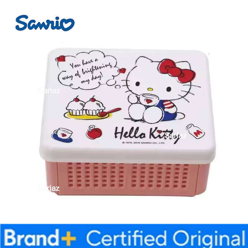 Sanrio Hello Kitty Multipurpose Folding Storage Cute KTM Desktop Miscellaneous Cosmetics Sorting Cartoon Box Holiday Gifts H260129