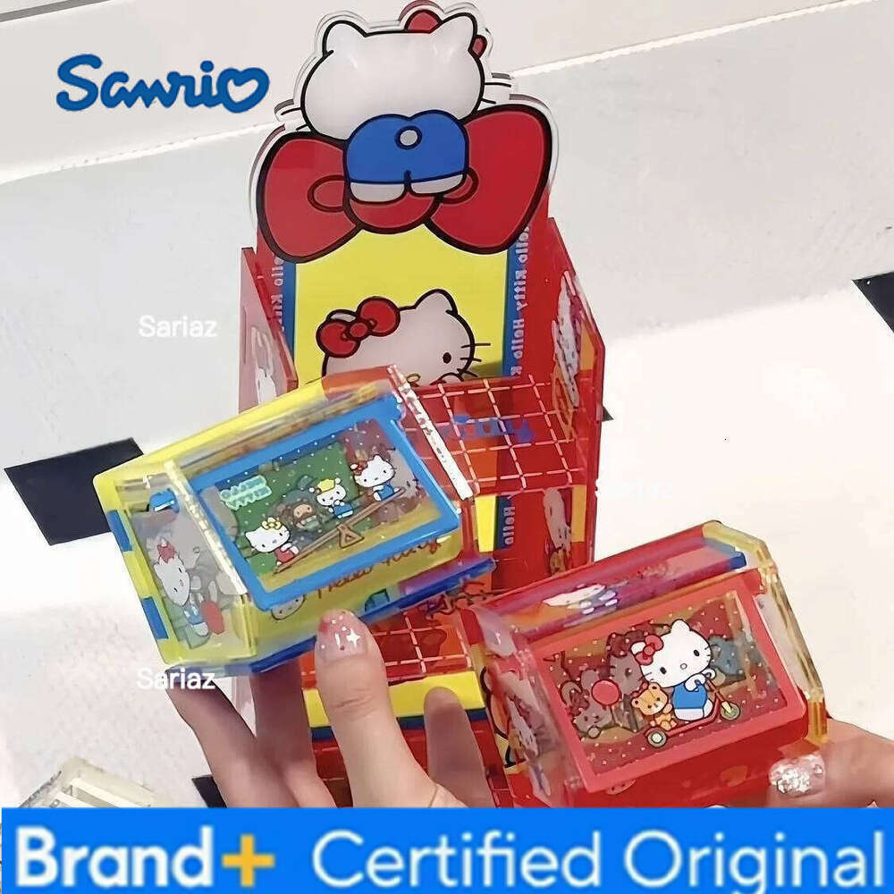Sanrio Anime Hello Kitty DIY three-layer acrylic Kawaii desktop cosmetics jewelry flip-top box cute storage rack H260129