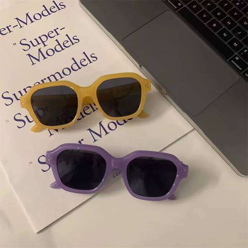 Vintage Small Square Sunglasses Men Women Retro Brand Designer Sun Unisex Ins Popular Shades Eyewear UV400 Glasses H260129