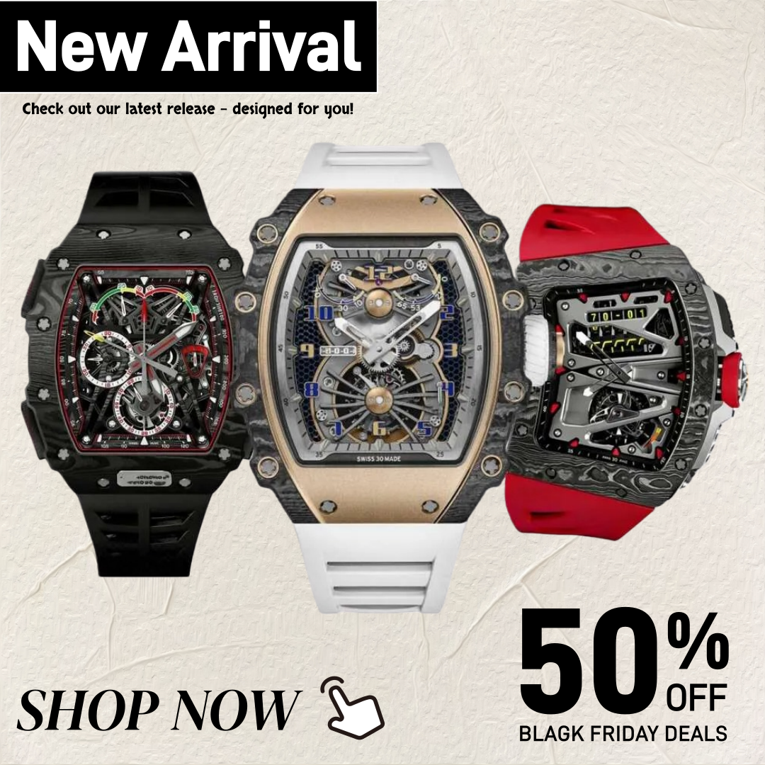 Richerd Miller Watch AAA High-end Luxury Brands Designer Watches Couple Watches Luminous Waterproof Watch Chronograph Men's Watch Quartz Watch Original Box 61f