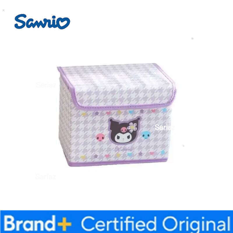 Sanrio Kawaii Kuromi Hello Kittywith Lid Storage s Anime Dust-Proof Desktop Tidy Small Box Cosmetic Sundries Cartoon H260129 H260129