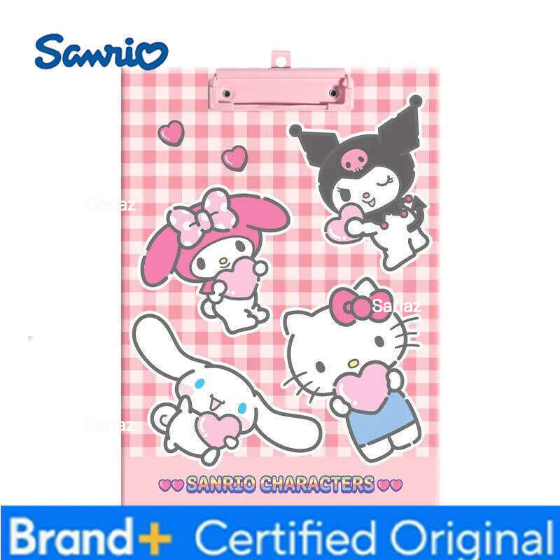Sanrio Clipboard A4 Folder with Writing Board for School Test Filing Clip and Special Paper Storage Organizer H260129