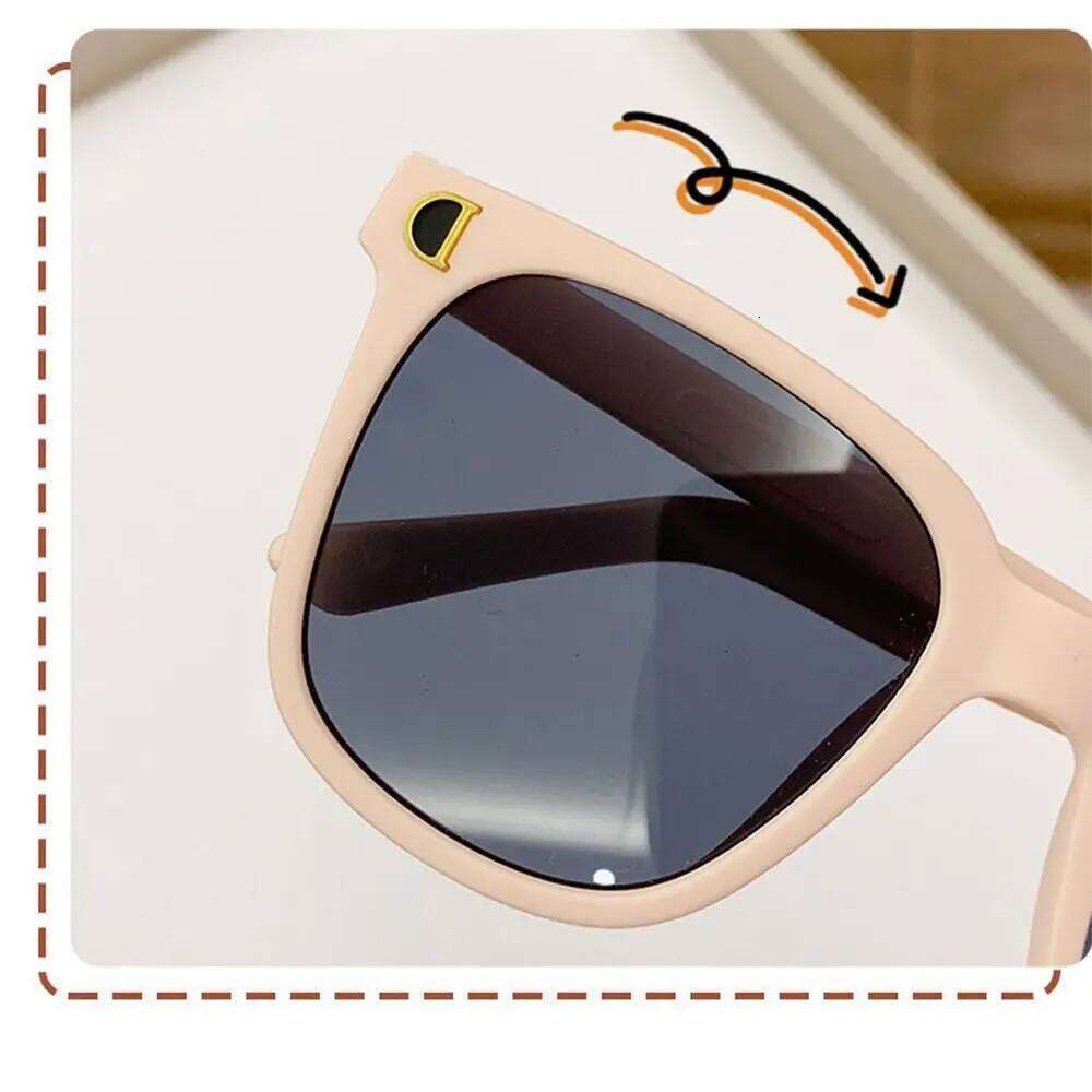Fashion Outdoor Square Frame UV 400 Foldable Sunglasses Travel Goggle for Toddler Boys and Girls H260129