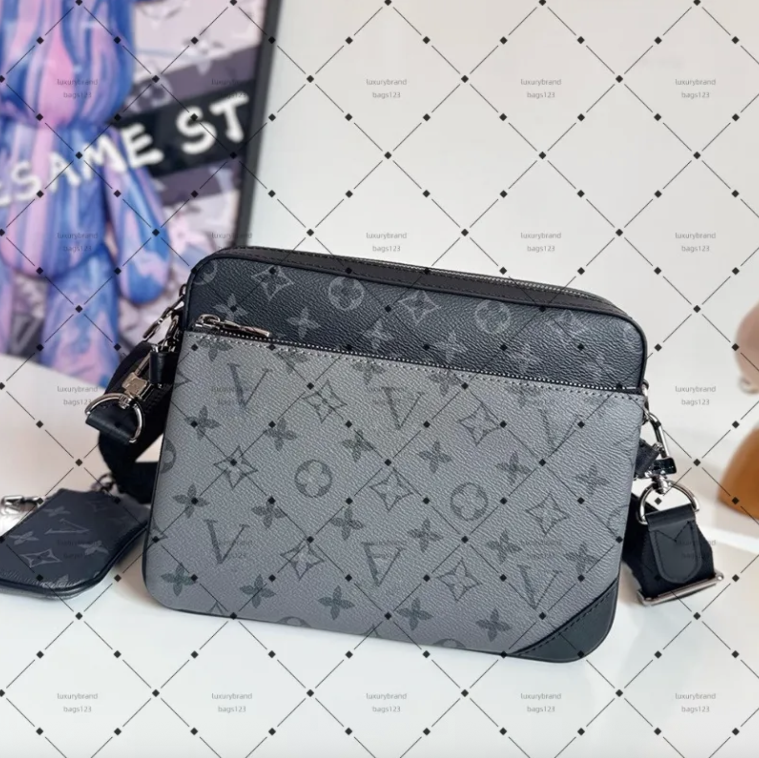 TOP 3pcs/set women Shoulder Bags favorite pochette Crossbody Purse Messenger Handbag designer bag for men WALLET camera sac bag