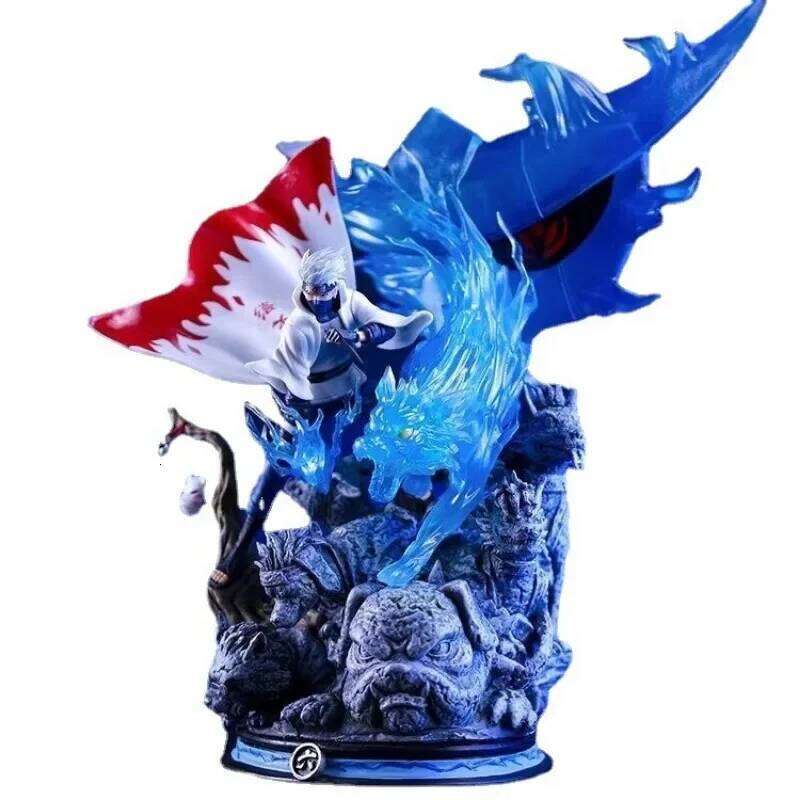 28cm Pvc Naruto Gk Anime action Hatake Kakashi toy Figure Statue Ornament Collection Model Decora Figurine Christmas gift Z260129