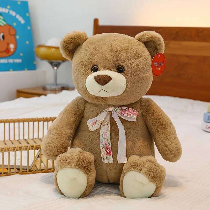 Genuine plush toys, cute bears, bear dolls, birthday gifts, sleeping doll ornaments Y260128