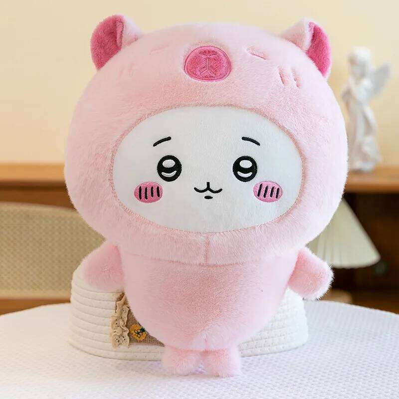 1pc 25cm/9.84in Cartoon transforms into capybara Ussage cute Giy Hachi plush machine doll gift Y260128