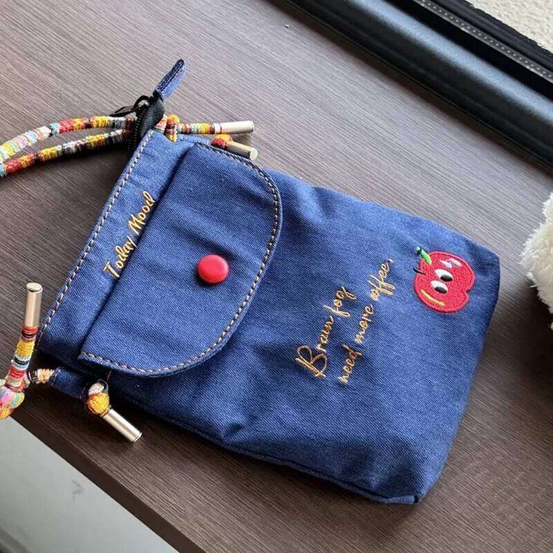 Summer Fresh Small Shoulder 2025 Fashionable Slant Denim Mobile Phone Bag Versatile Commuting High Appearance Style XJ260129