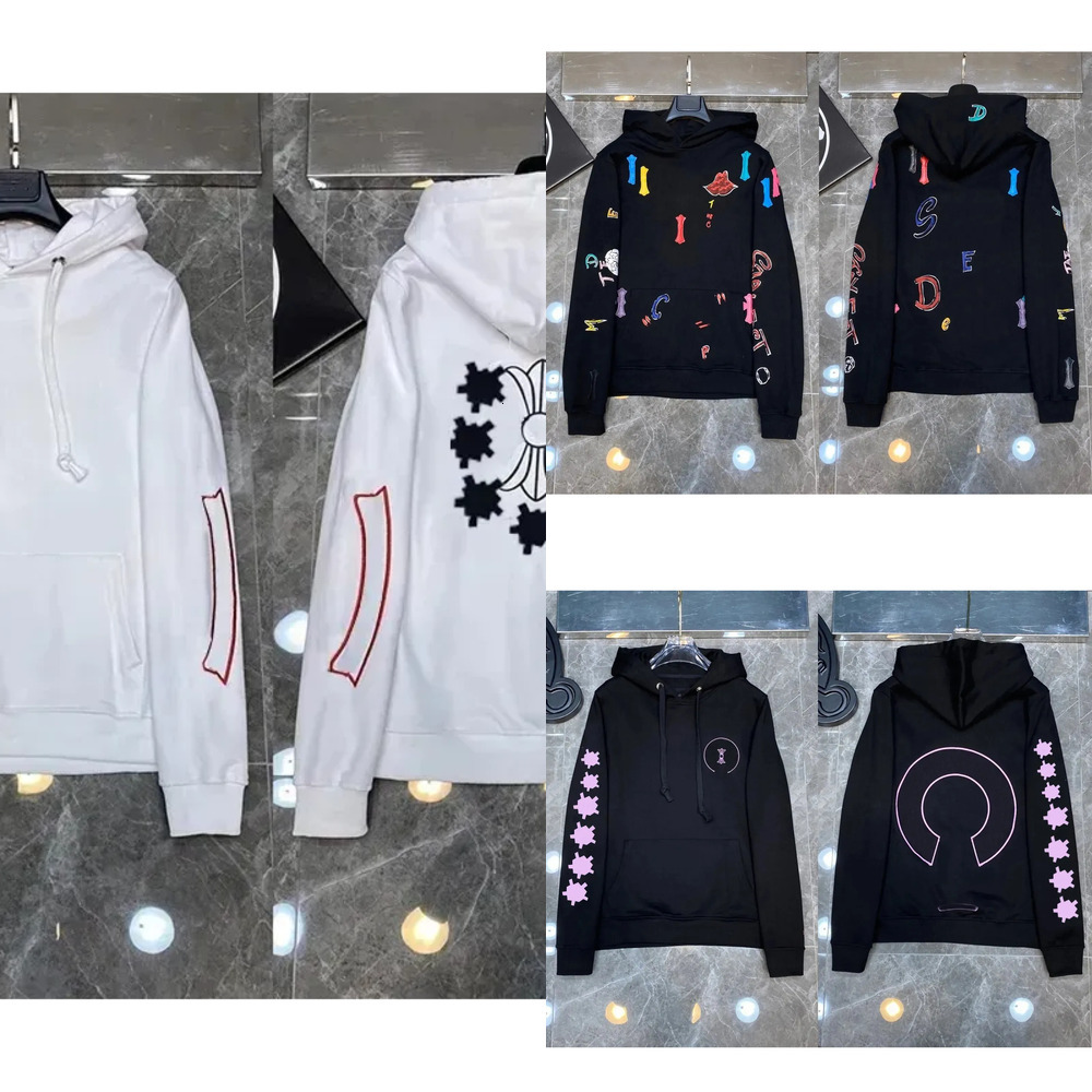 Sleeve Designer Jumpers Hoodies Mens Hoodies Sweatshirt High Pullover Cotton Embroidery Quality Long Hoodie Chrome T Womens Hoodie Women Men Shirt Hoody