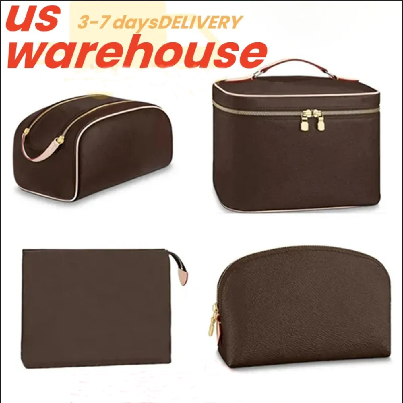 M44936 Luxury Designer Vanity Bag Women nice BB Genuine Leather toiletry Totes Bags Crossbody Handbag Cosmetic Cases large makeup bag Purses Shoulder Bags