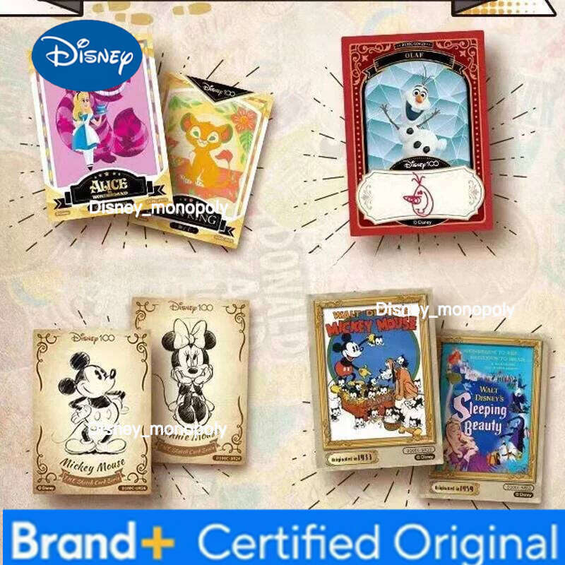 Disney Fun 100th Anniversary Carnival Commemorative Cards New Anime Peripherals Limited Collection Card Kids Toys Gift H260129 H260129