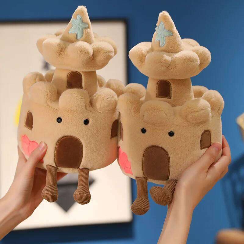 High Quality Brown Fortress Lighthouse Plush Office Decor Soft Baby Comfort Dolls Birthday Christmas Gifts For Kids Y260128