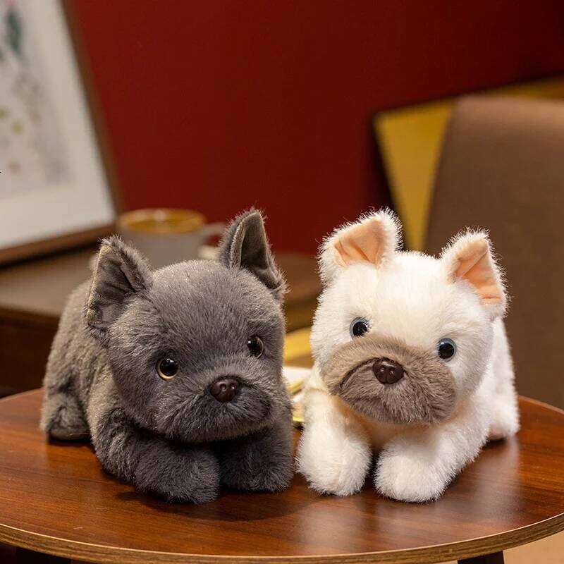 Cute Bulldog Toy Stuffed Soft Fill Dog Plush Toys for Pet Enthusiasts Birthday and Christmas Gifts Y260128