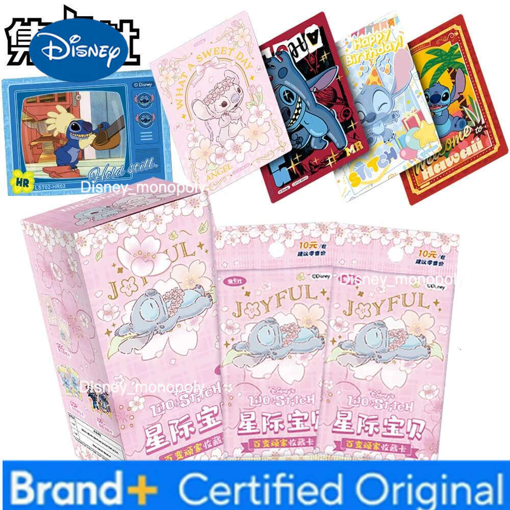 Disney Original Card.fun Lilo & Stitch Collection American Classic Child's Animation Pink Cherry Blossom Series Card Holiday Gift H260129 H260129