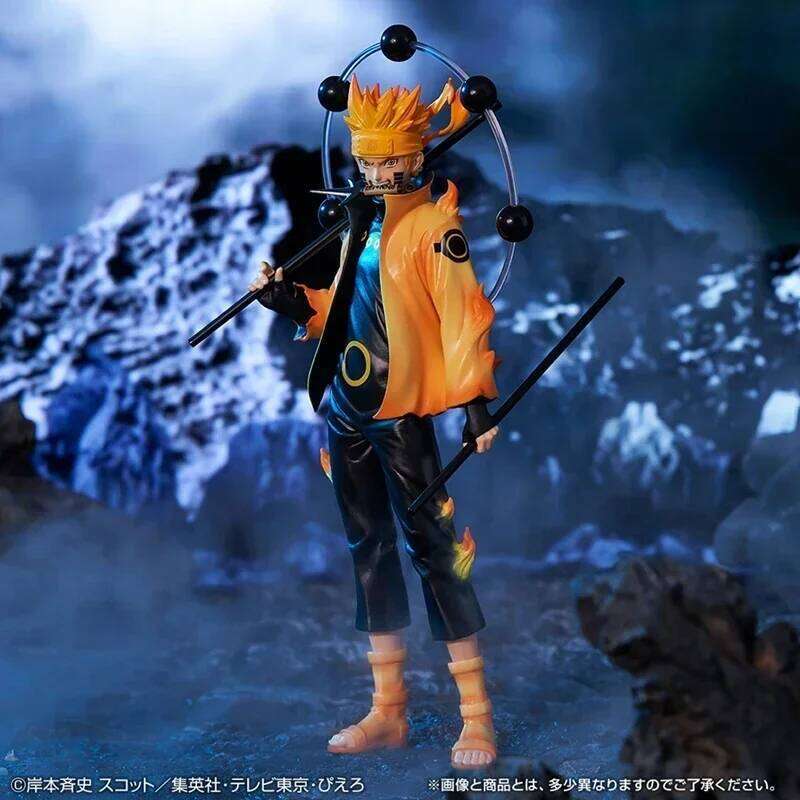 20cm Bandai Naruto Anime Shippuden Uchiha Sasuke Hatake Kakashi Namikaze Minato Action Figure Collection Model Toys Gifts Z260129