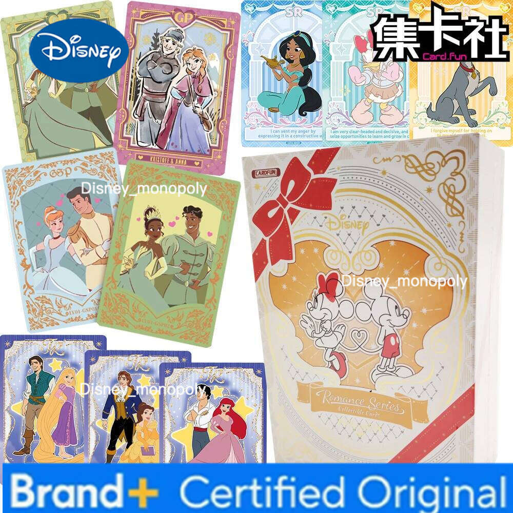 Disney Genuine Card.fun Animation Collection Cartoon Character Romance Moment Commemorative Transparent Cards Toys Gifts H260129
