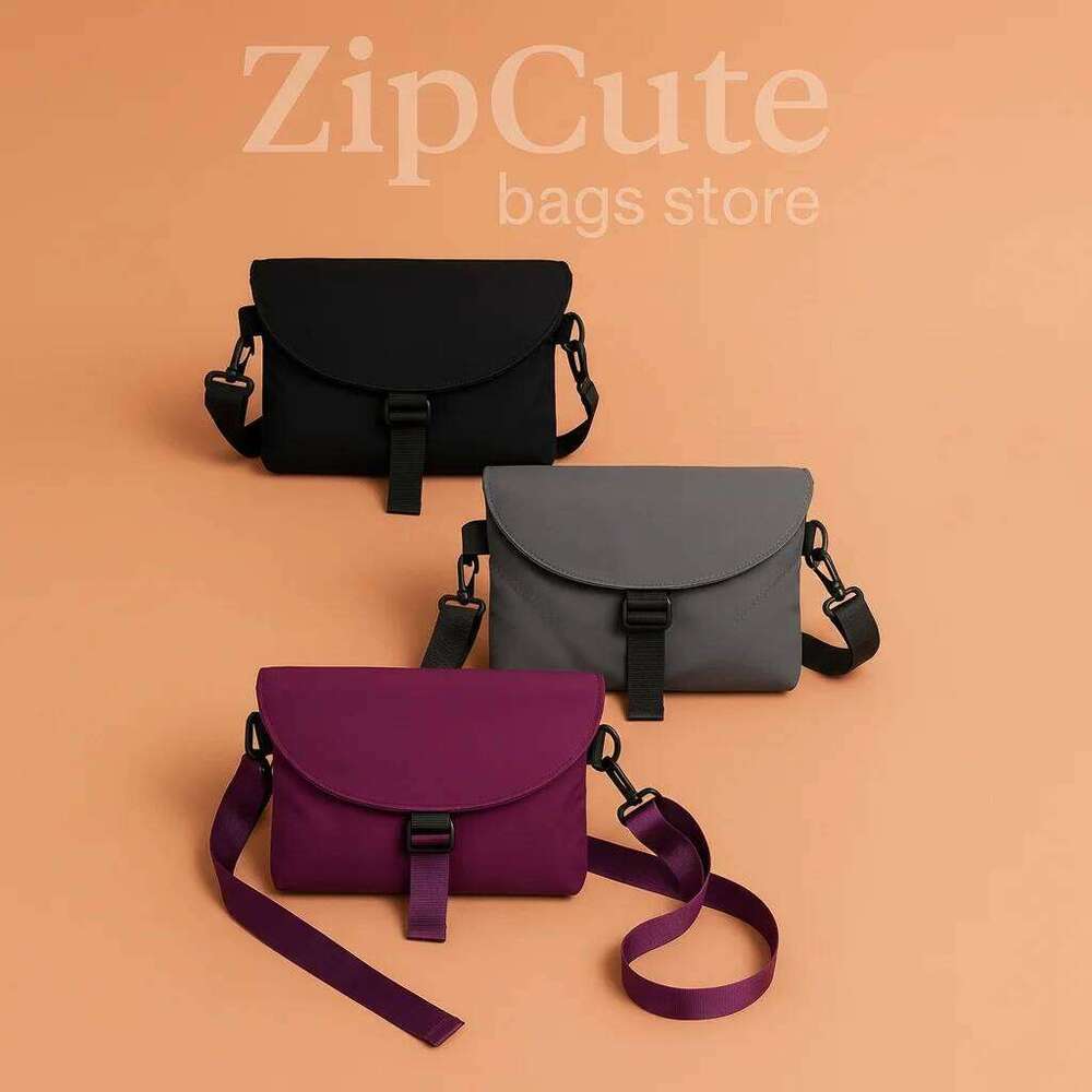 Women Nylon Chest Pack Cellphone Pouch Outdoor Sports Cross-body Casual Running Cycling Sling Bag