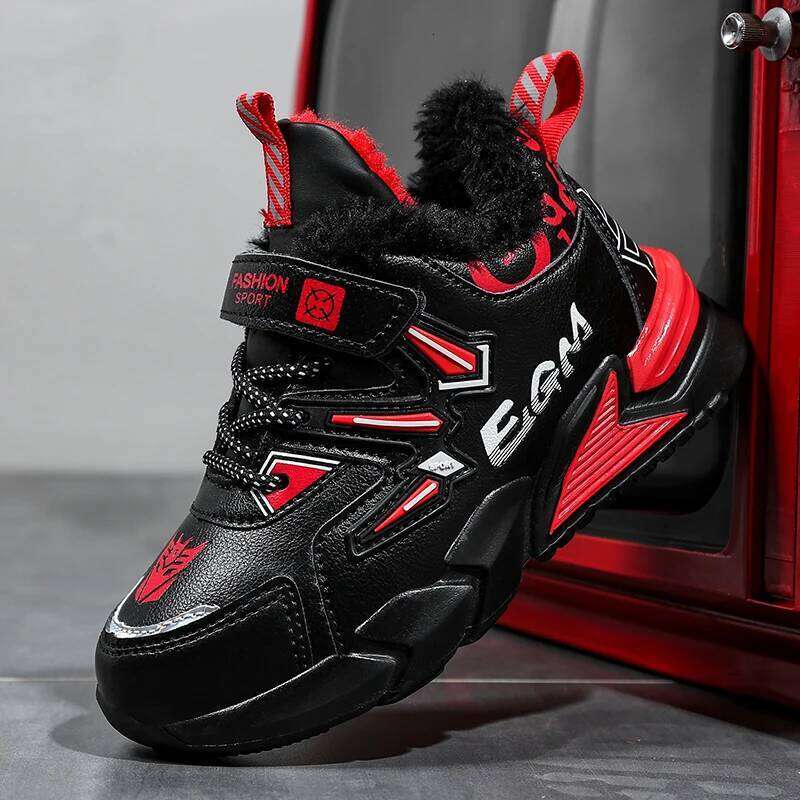 Children Sports Warm Comfort Daily Trendy Shoes Kids 2025 New Winter Cotton Sneakers for Boys Y260128