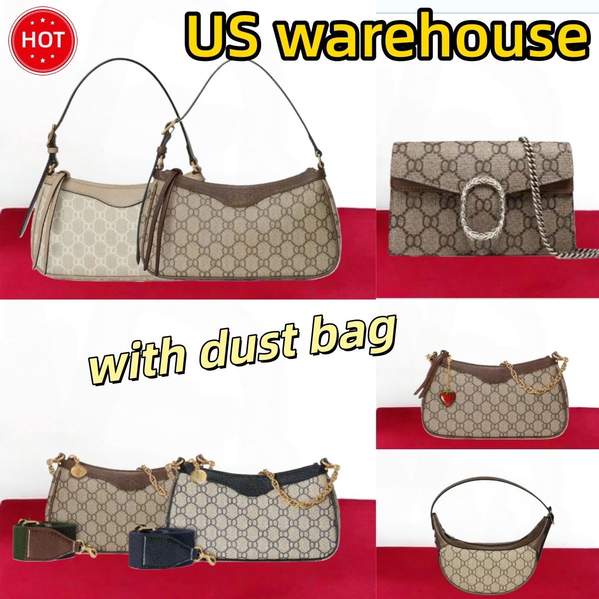 Designer bag women handbag luxury shoulder bags chain letter classical small mini purse brown beige leather crossbody bag vintage underarm fashion sac luxe 2026
