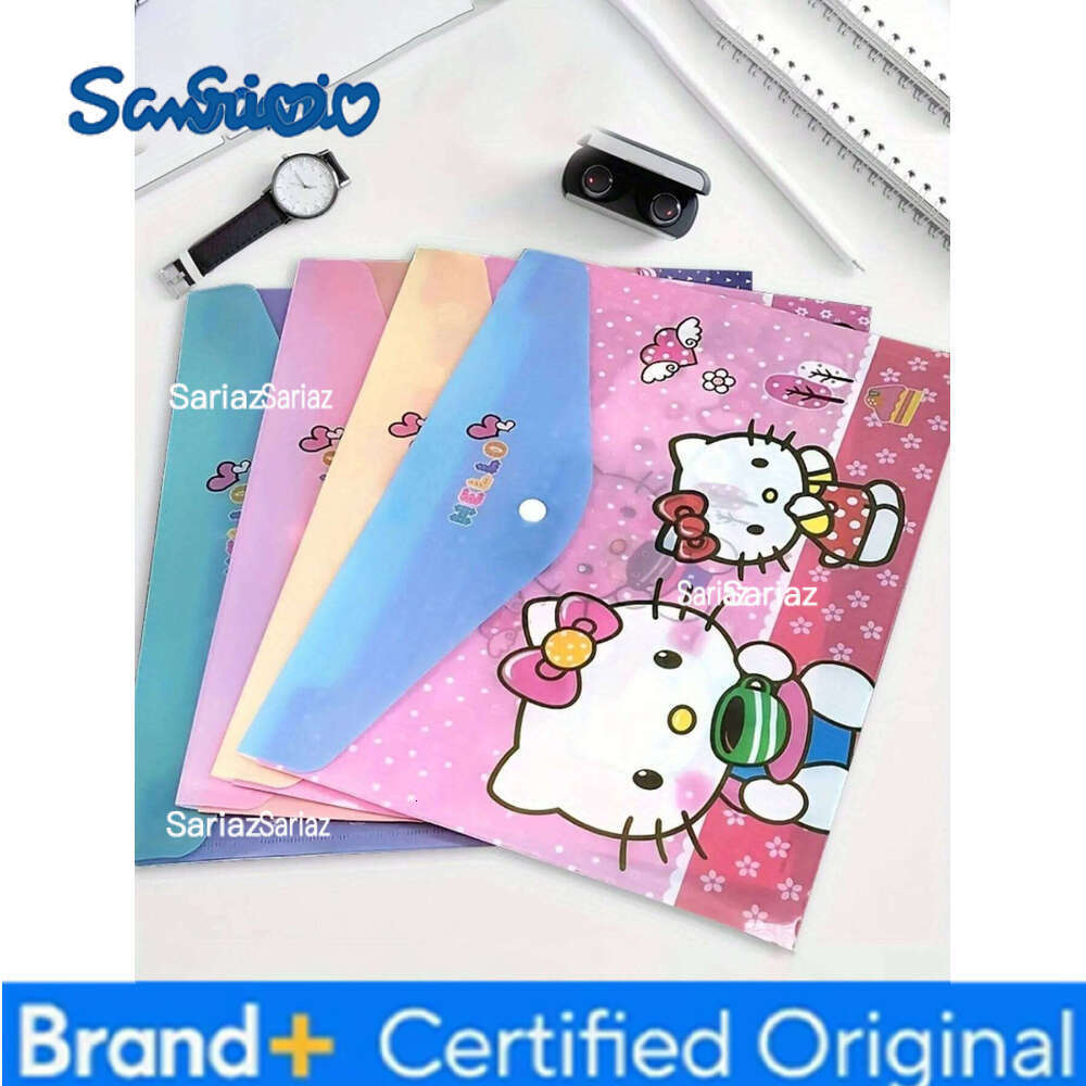 Sanrio 1/4pcs HelloKittys A4 Document Bag Durable Stylish Students Teachers for Organizing Files, Test Papers Creative Stationery H260129