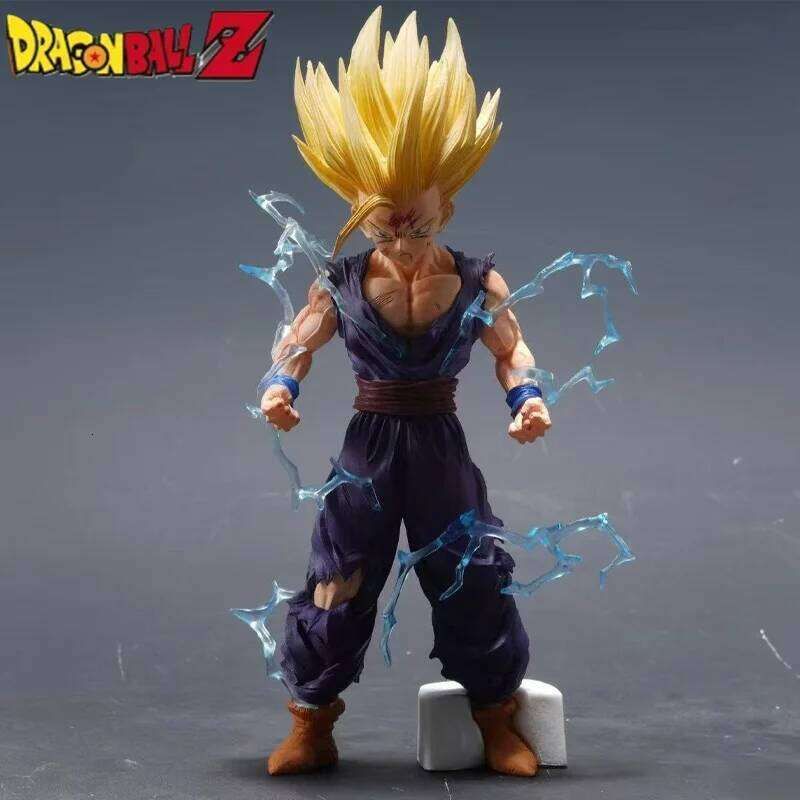 24cm Dragon Ball Z Anime Figure Gohan Action Figurine Super Saiyan 2 Cell Game Children Toys Son Goku Gift Z260129