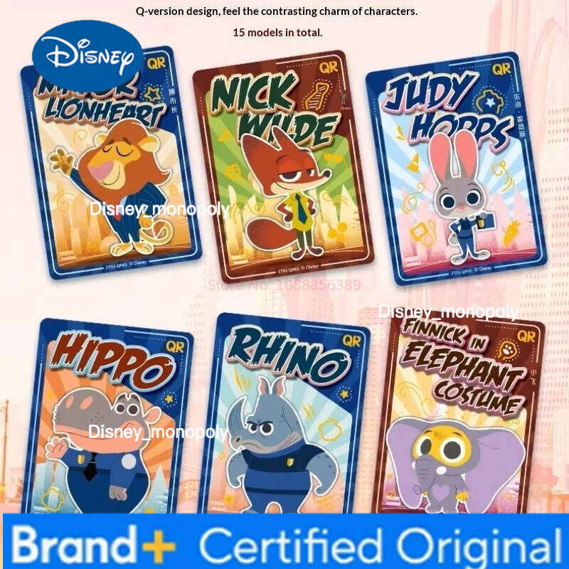 Disney New Collectible CardCommemorative Edition- Zootopia 2 Movie Series Nick Fox Judy Character Cards for Fans and Hobbyists H260129