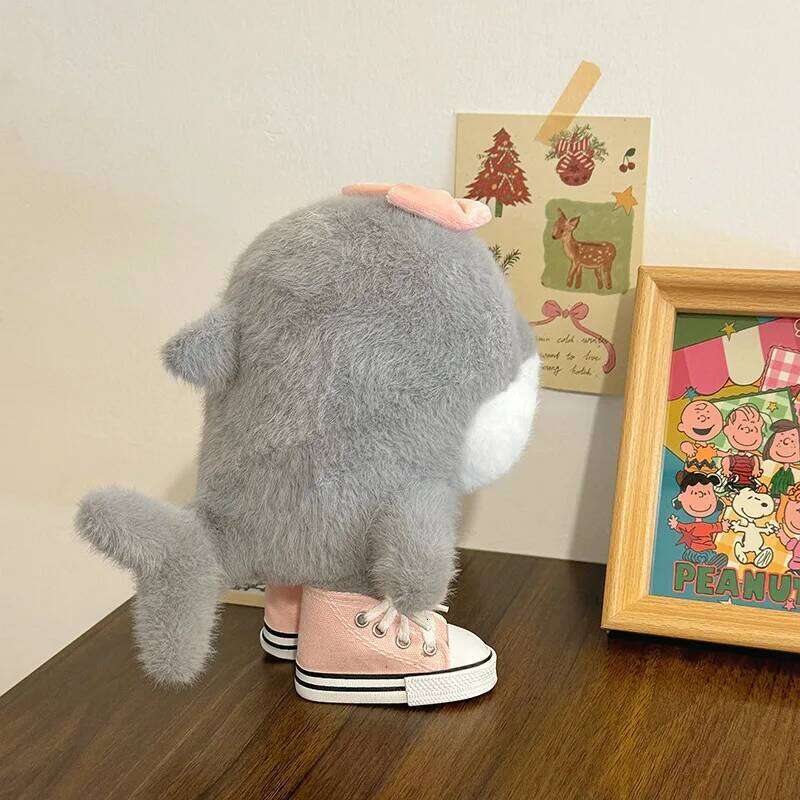 Cute Shoe Wearing Shark Interesting Tung Sahur Plush Game Peripherals Stuffed Toys For Kid Birthday Gifts Y260128