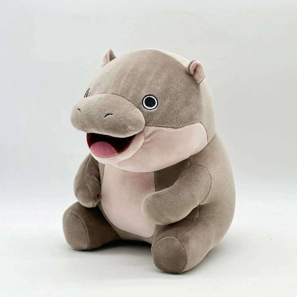 Cute Moo Deng Plush Toy Around Bouncing Pig Dwarf Hippopotamus Birthday Gift Toys for Kids Home Decor Y260128