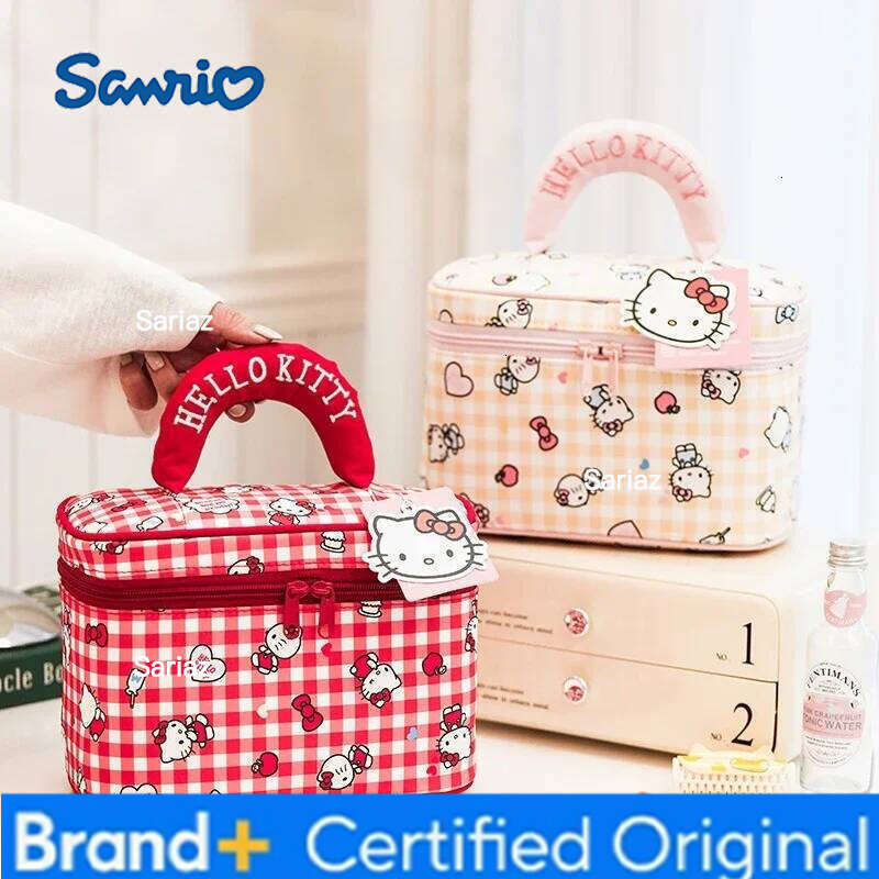 Sanrio Anime Hello Kitty full-print large-capacity cosmetic Kawaii portable toiletry storage bag gift for friends H260129
