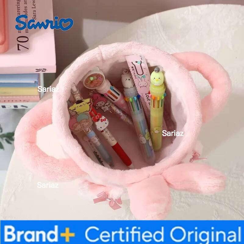 Sanrio Hello Kitty Plush Desktop Basket Dormitory Cosmetics take in Hand-held Miscellaneous Storage Box H2601291 H2601291