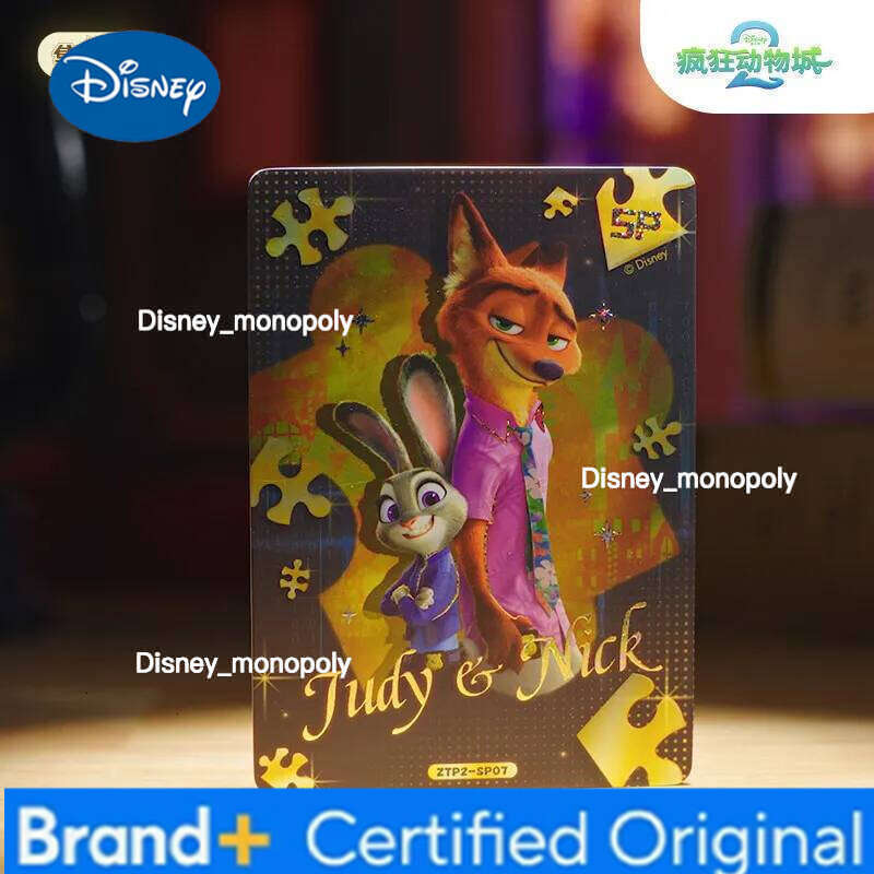 Disney Original Zootopia 2 Platinum Fox Rabbit Detective Series Blind Box Beautiful Card Collection Fashion Gifts H260129 H260129