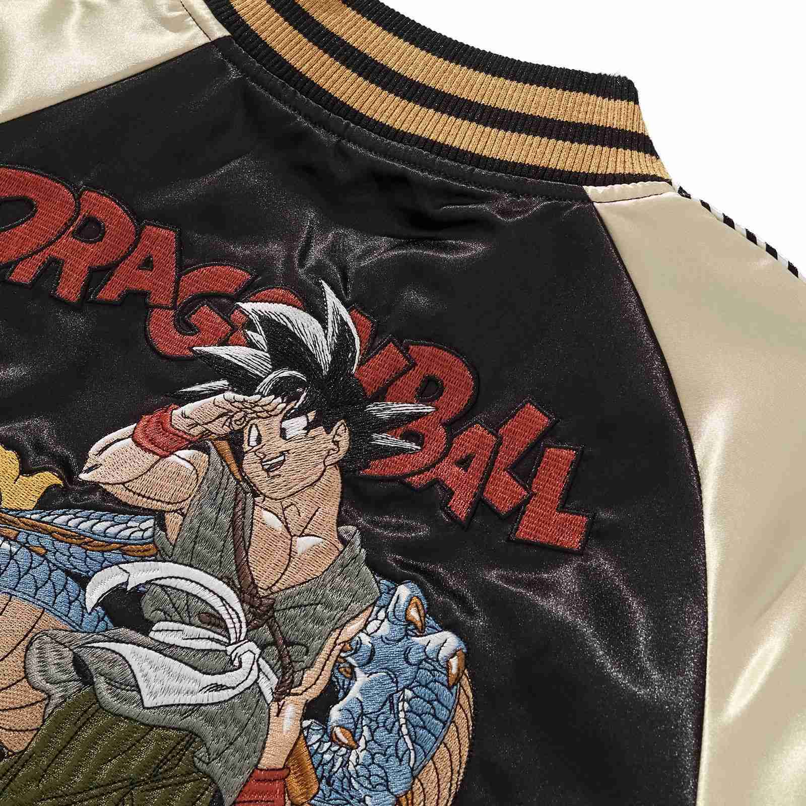 National Trend Heavy Craft Embroidery Dragon Ball Jacket Mens Casual Baseball Jacket Coat A054