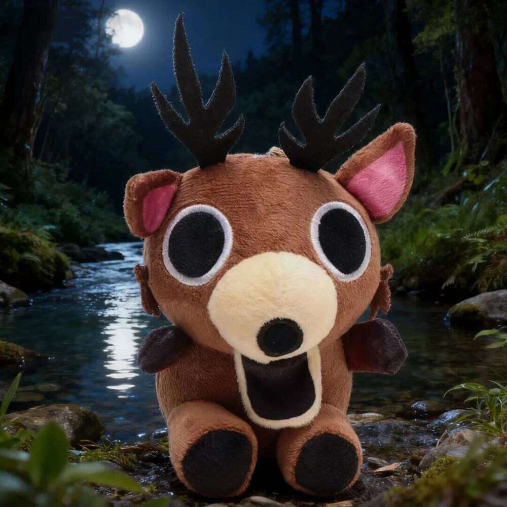 Mini Kawaii Plush Toys 99 Nights in the Forest Anime Animal Deer Buddy Bag Charm Kids Idea Christmas Gifts Home Decor Y260128