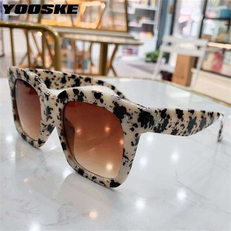 YOOSKE Brand Luxury Square Sunglasses Women Vintage Design Big Frame Sun Glasses Female Gradient Fashion Eyewear UV400 H260129