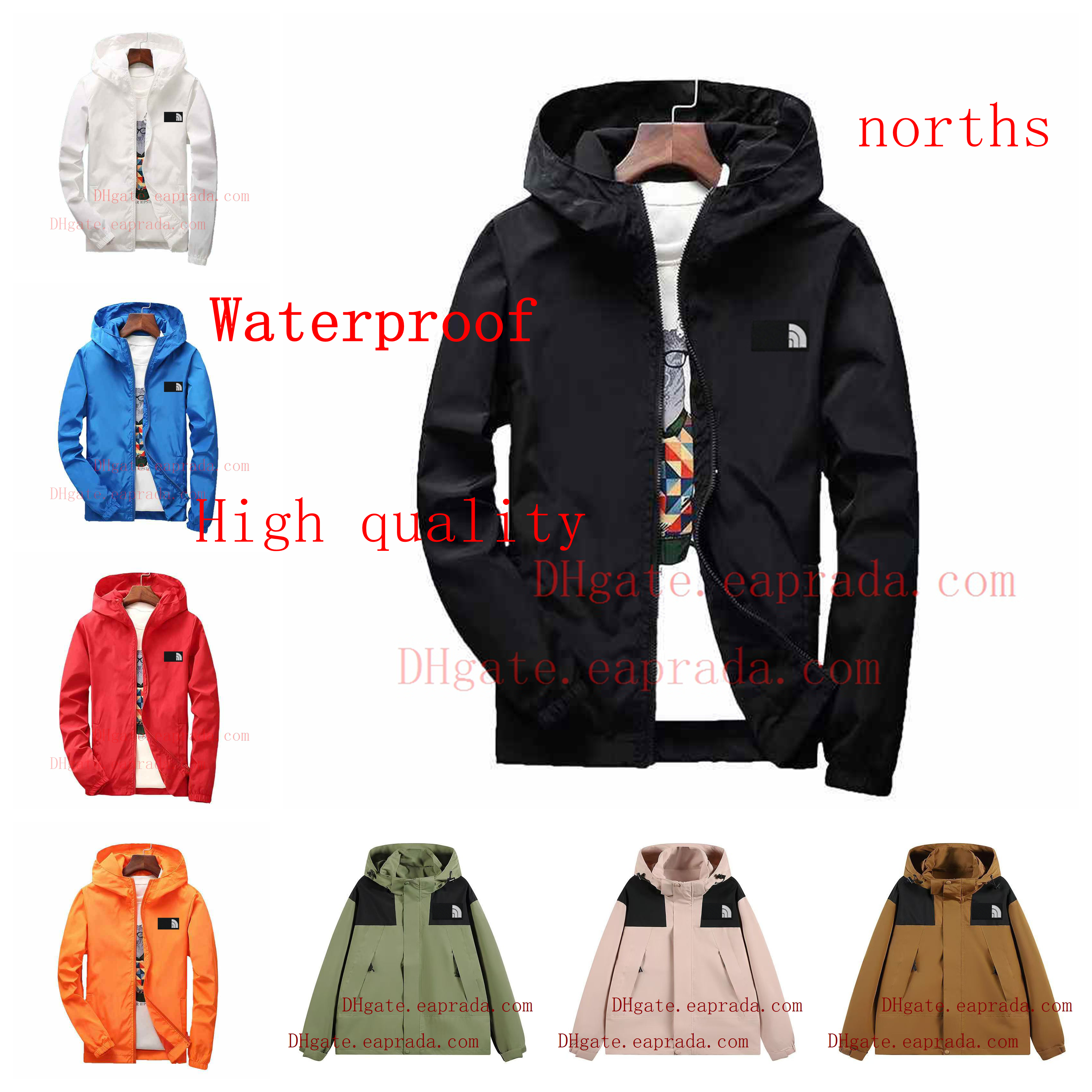 Designer Jakcets Mens Jackets NFC Man Coat Waterproof Norths Hoodies Male Jumper Spring Casual Sweater Zippers Full Zip Hiking Travel Windproof Outwears Tops