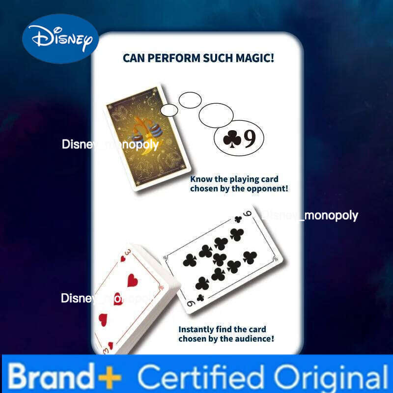 Disney 2 Styles Official Licensed Mickey Frozen Magic Playing Cards Christmas Party Trick Holiday Gift Fan H260129
