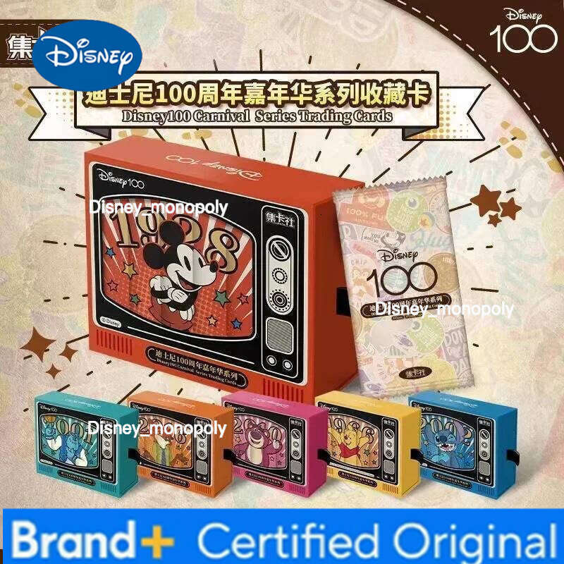 Disney Fun 100th Anniversary Carnival Commemorative Cards New Anime Peripherals Limited Collection Card Kids Toys Gift H260129 H260129