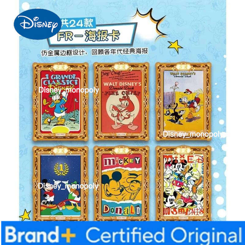 Disney Genuine fun Donald Duck For Children Classic Family Happy Animation Rare Limited Game Collection Card Christmas Gifts H2601291