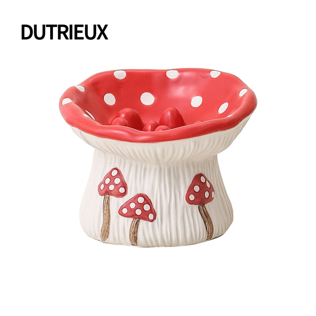 H2606 Tall Ceramic Pet Bowl with 15° Golden Angle for Cats and Dogs (Food and Water Bowls)