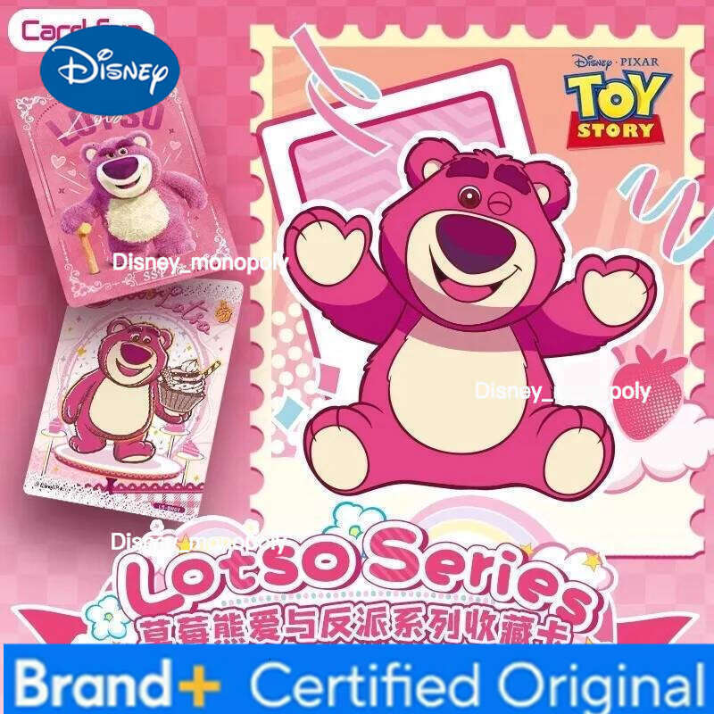 Disney Card Fun Official Genuine Strawberry Bear Love & Villains Series Collectible Cards Anime Peripheral Gift Toys H260129 H260129