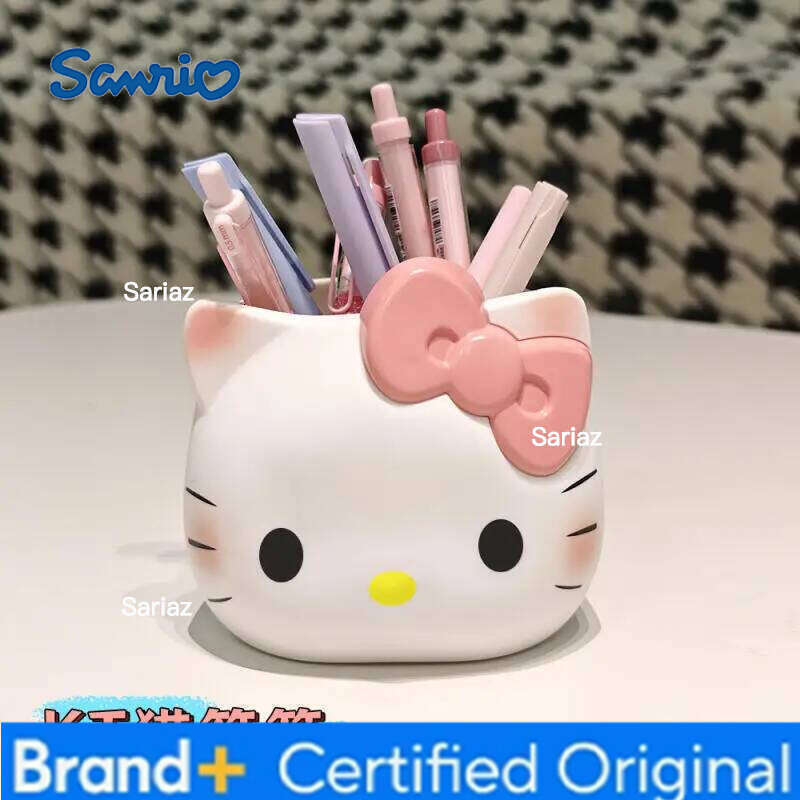 Sanrio Hello Kitty Creative Office Desktop Organizer Kt Cat Cute Multi-Functional Pen Holder Y2K Cosmetic Storage Box Gifts H260129
