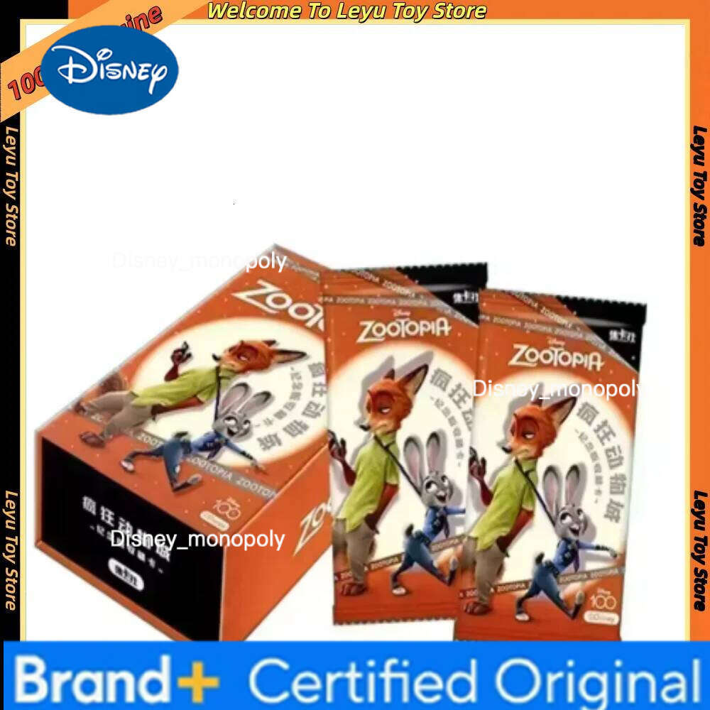 Disney Hot Genuine Zootopia 2 Blind Box Series Fox Rabbit Detective Commemorative Edition Card Anime Collection Cards Toys Gifts H260129 H260129