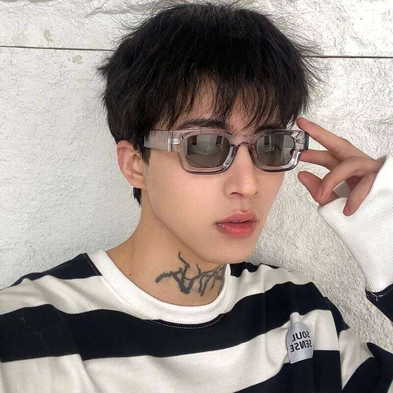 Small Rectangle Women Men Vintage Brand Designer Square Luxury Sun Glasses Shades Female Camber Concave Sunglasses H260129