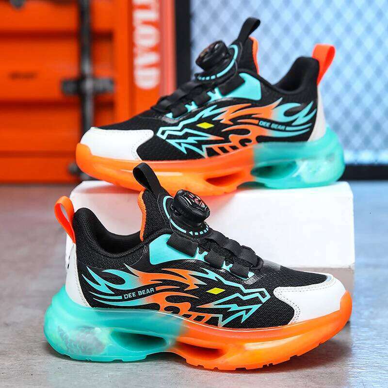 Children Sports Shoes New Fashion Patterned Mesh Non Slip Boys Running Walking Lightweight Casual Sneakers for Kids Y260128