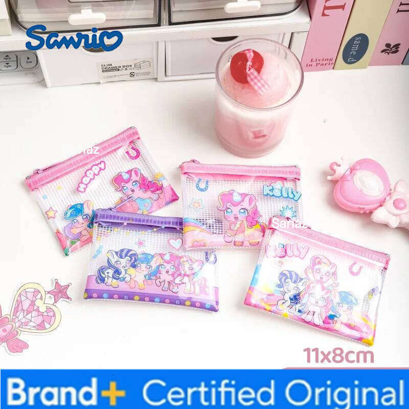 Sanrio Mesh Bag New Style High Value Ins Aesthetic Kuromi File Folder Student Subject Organizer Storage Pouch for School Office H2601291