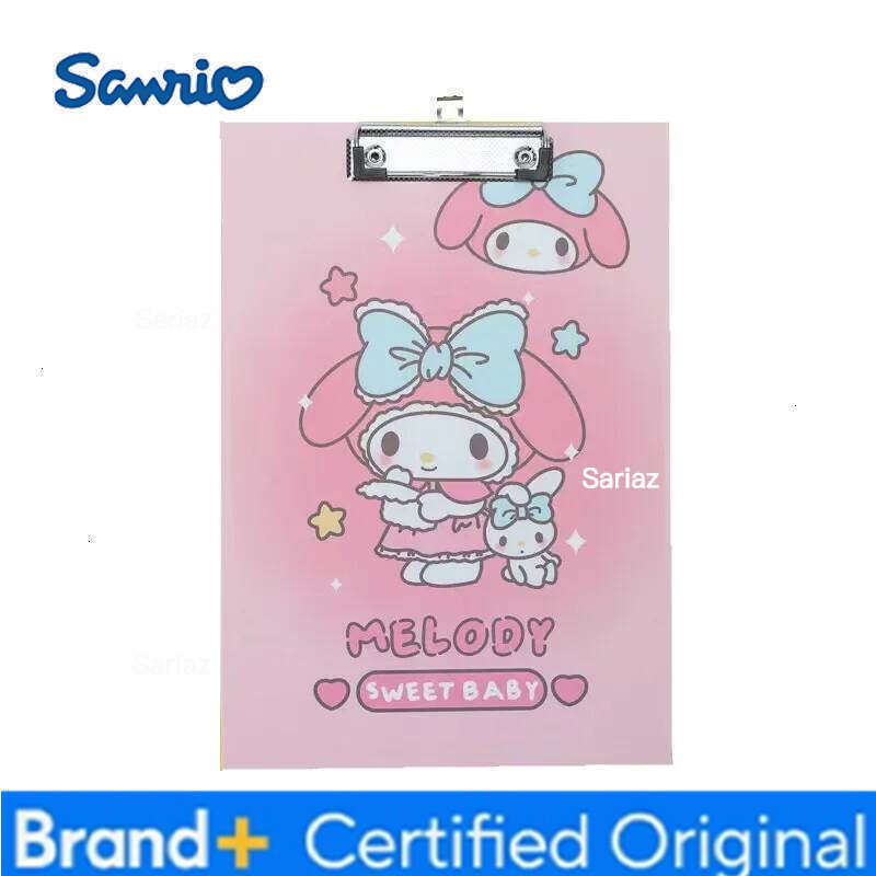Sanrio A4 Student Cartoon Writing Hard Pad, File Test Paper Information Large Board Folder, Stationary Clipboard Folder Office Supplies H260129