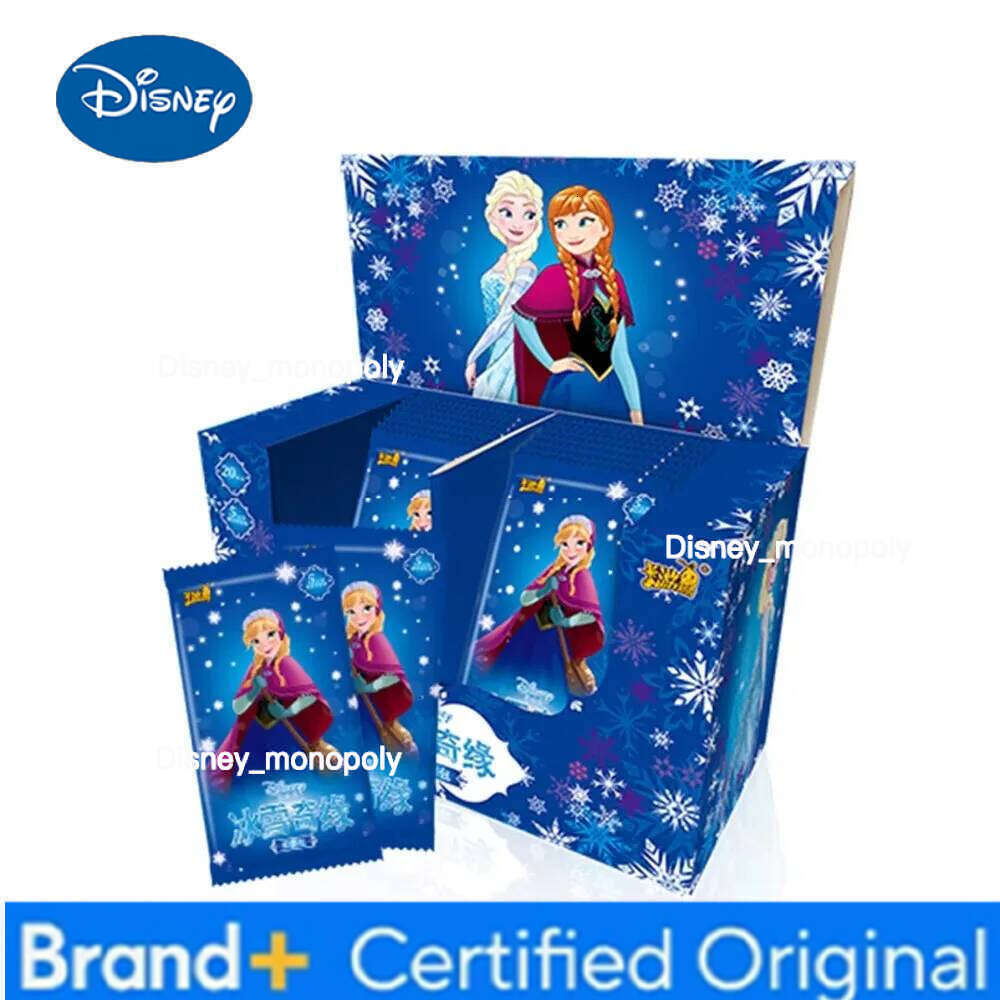 Disney KAYOU Frozen Elsa Anna Olaf Kristoff Anime Peripheral Fun Special Package Collection Game Card Children Toys Gifts H260129 H260129