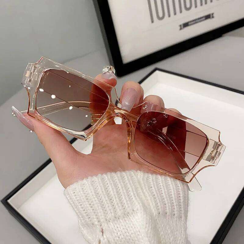 Vintage Square Sunglasses Woman Fashion Retro Sun Female Eyewear Brand Designer Gradient Glasses UV400 Oculos De Sol H260129